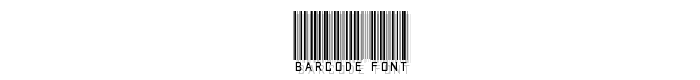 barcode font font
